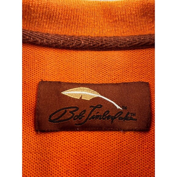 Bob Timberlake Men’s Medium Orange Polo Golf Shirt Short Sleeve Collared Casual - Picture 3 of 13